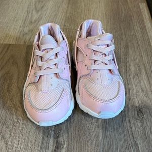 Pink Nike Huarache sneakers